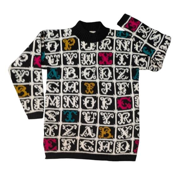 Vintage 80's Glamour Knit Sweater Size M - Picture 1 of 6